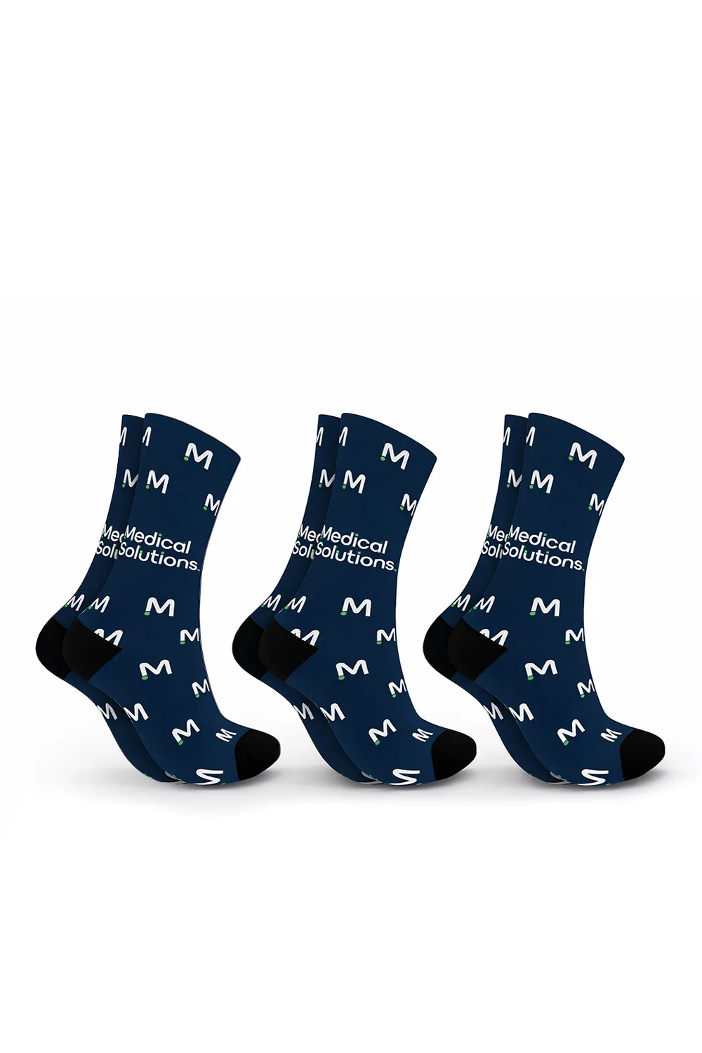 Sustainable Premium Crew Socks (3-Pack) | MedSol